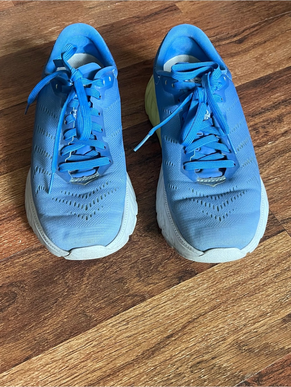 Hoka Women’s Mach 2 PROFLY Bright Blue Lace-Up Running Shoes with Light Sole